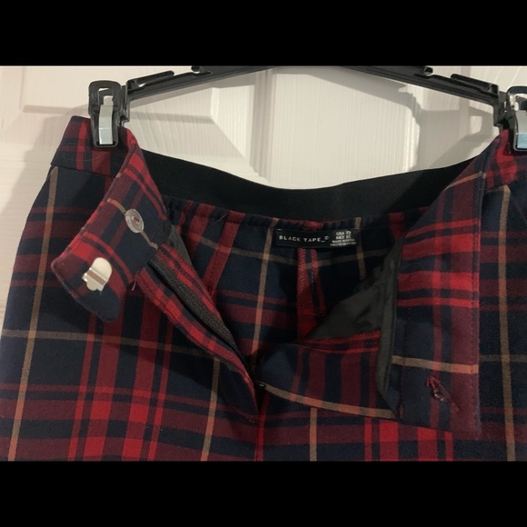 NWT Black Tape Plaid Pants XS - Picture 7 of 8